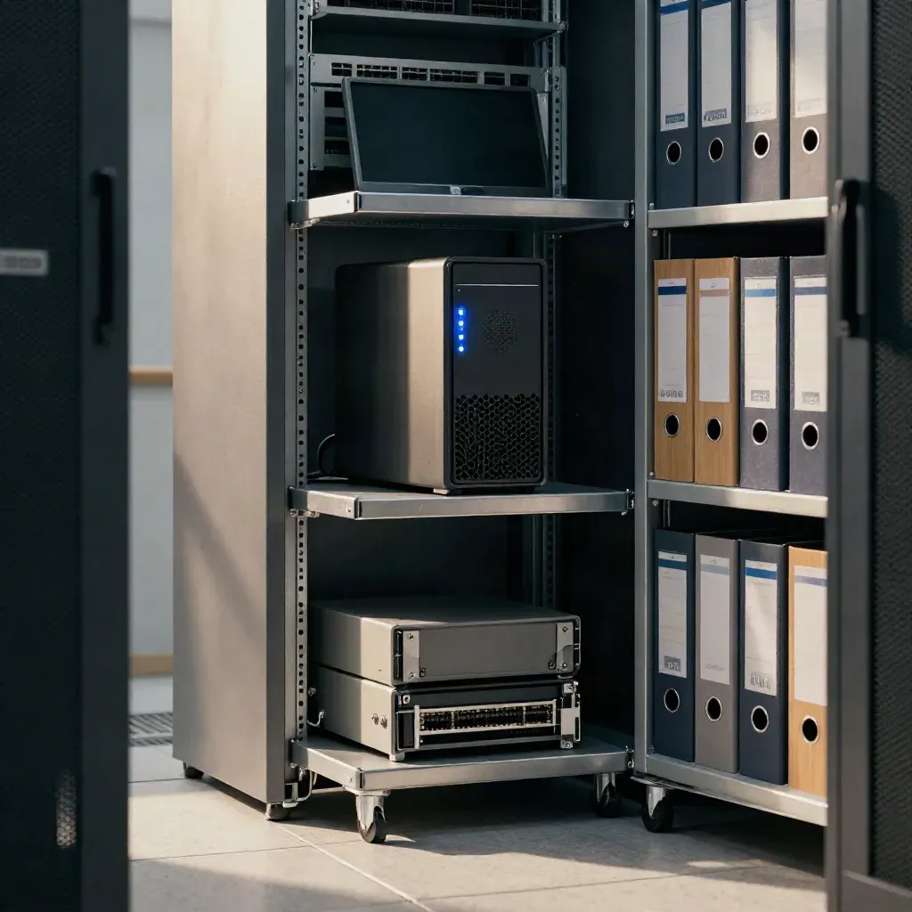 Archivio e server di studio legale con NAS recuperato e backup operativo